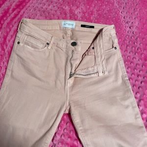 very nice salmon skinny jeans